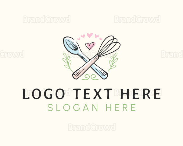 Whisk Bakery Spoon Logo