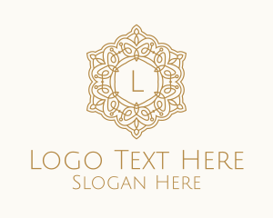 Golden Victorian Letter Logo