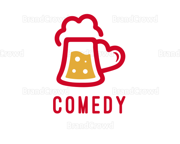 Beer Drink Love Heart Logo