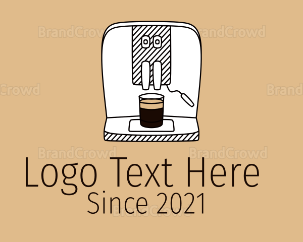 Cafe Espresso Machine Logo