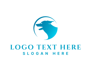 Hound - Blue Dog Vet logo design