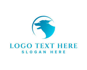 Labrador - Blue Dog Vet logo design