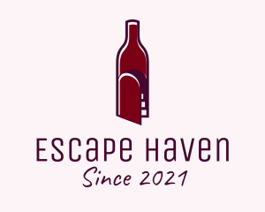 Exit - Maroon Cellar Door logo design