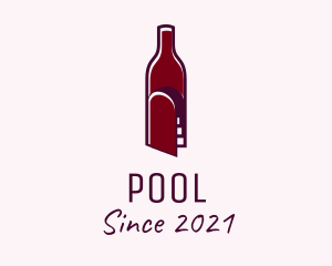 Drink - Maroon Cellar Door logo design