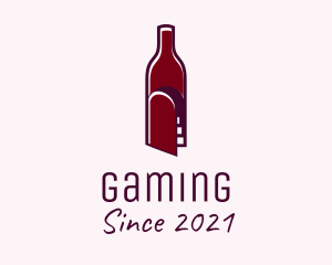 Wine - Maroon Cellar Door logo design