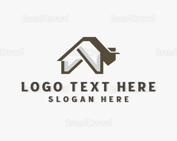 House Bison Buffalo Animal Logo