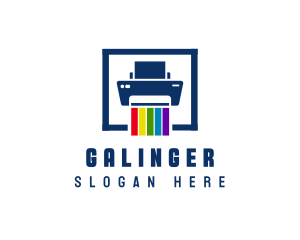 Printer Color Pigment Logo
