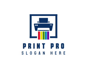 Printer - Printer Color Pigment logo design