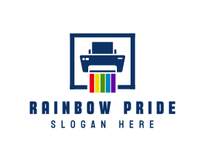 Printer Color Pigment logo design