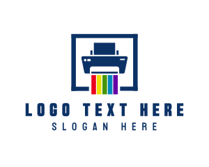 Copier - Printer Color Pigment logo design