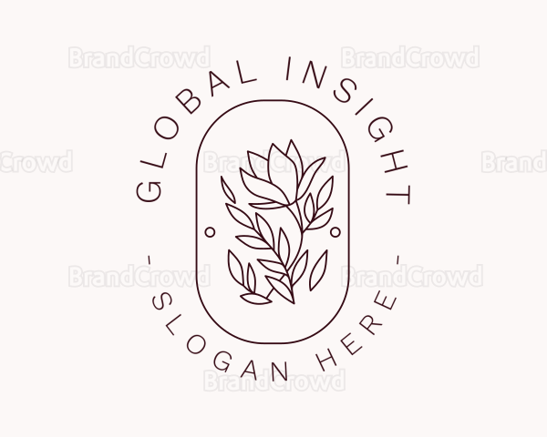 Flower Blossom Badge Logo