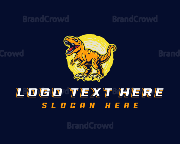 Velociraptor Jurassic Dinosaur Logo