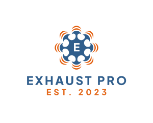 Exhaust - Industrial Ventilation Exhaust Repair logo design