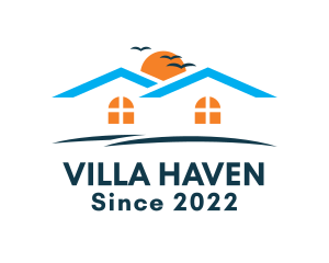 Villa - Villa Vacation House logo design