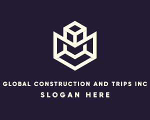 Modern Geometric Cube Logo