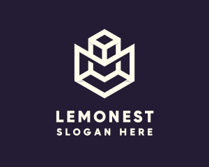 Geometric Shapes - Modern Geometric Cube logo design