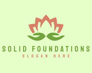 Lotus Hand Meditation Logo