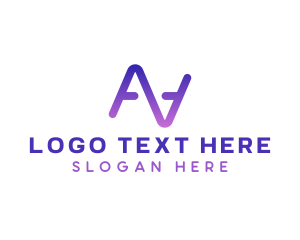 Letter A - Digital Tech Advertising logo design