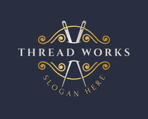 Thread Needle Tailoring logo design