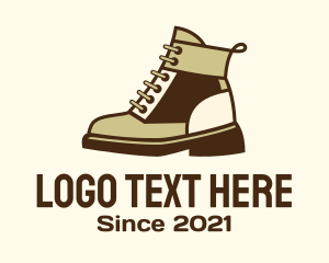 Hiking Shoes - Trail Outdoor Boots logo design