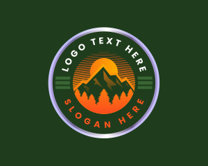 Trekking - Mountain Trekking Outdoor logo design
