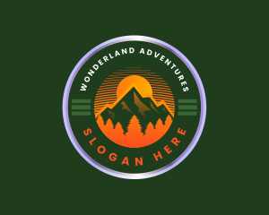 Mountain Trekking Outdoor logo design