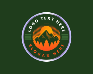 Mountain Trekking Outdoor Logo