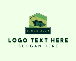 Lawn Mower Gardening Logo