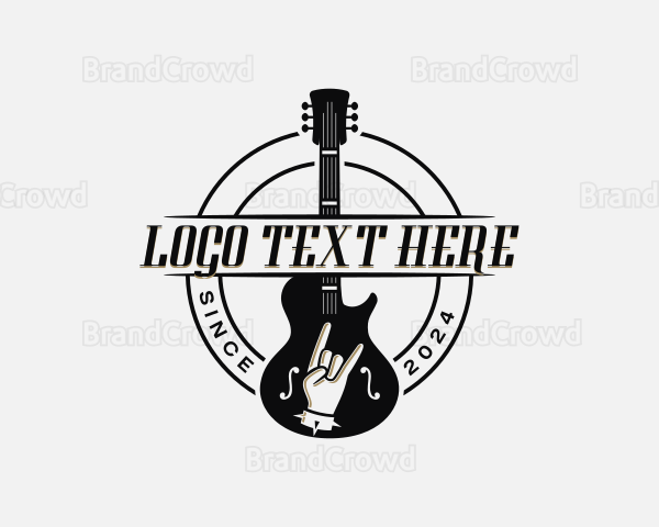 Guitar Rockstar Music Logo