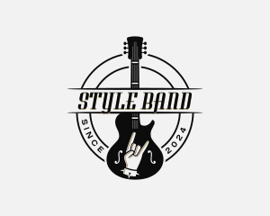 Guitar Rockstar Music logo design