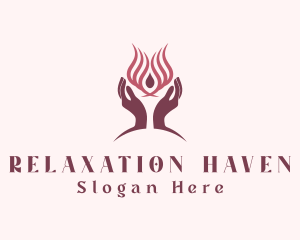 Massage - Relaxing Hand Massage logo design