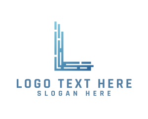 Cyber - Cyber Technology Letter L logo design
