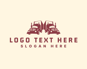 Freight Truck - Cargo Truck Delivery logo design