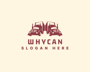 Towing Truck - Cargo Truck Delivery logo design