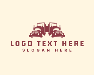 Transportation - Cargo Truck Delivery logo design