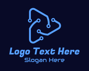 Web Developer - Triangular Circuit Tech logo design
