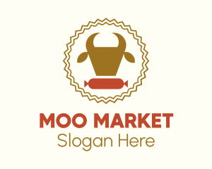 Cow - Cow Sausage Meat logo design