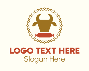 Cow Sausage Meat Logo