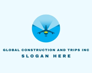Travel Tour Plane Logo