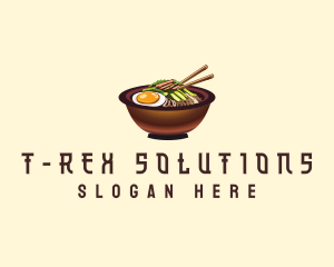 Korean Bibimbap Bowl Logo