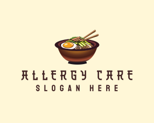 Korean Bibimbap Bowl logo design