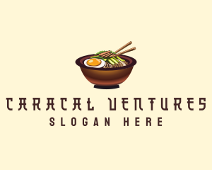 Korean Bibimbap Bowl logo design