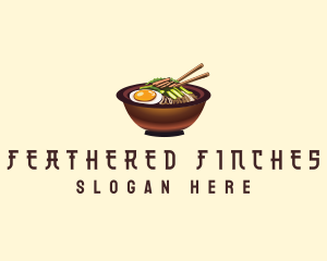 Korean Bibimbap Bowl logo design