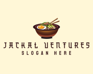 Korean Bibimbap Bowl logo design