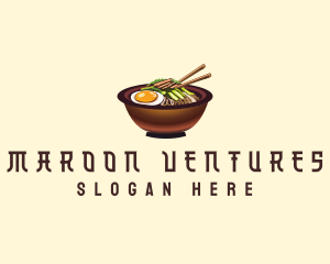 Korean Bibimbap Bowl logo design