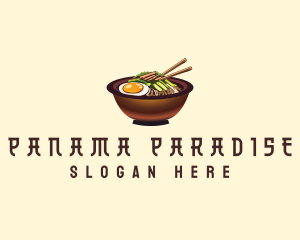 Korean Bibimbap Bowl logo design