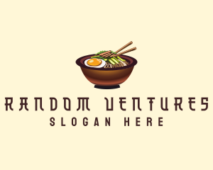 Korean Bibimbap Bowl logo design