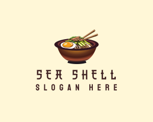 Korean Bibimbap Bowl logo design