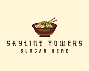 Korean Bibimbap Bowl logo design