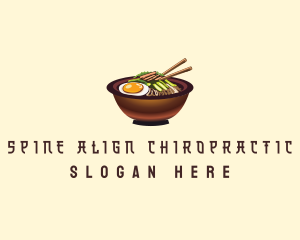 Korean Bibimbap Bowl logo design